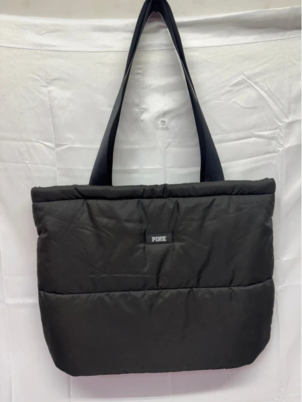 Victoria secret pink puffer tote